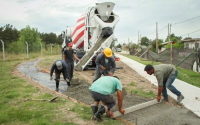 Trabajos de puesta en valor en el barrio Villa Alcira