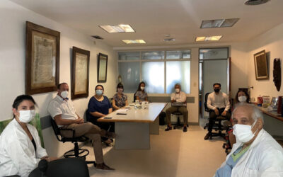 Navarro y Konfino se reunieron con las autoridades del hospital Iriarte