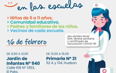 Iniciaron jornadas itinerantes de vacunación en las Escuelas