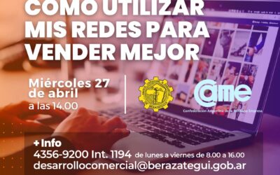 Capacitación gratuita para comerciantes y emprendedores de Berazategui