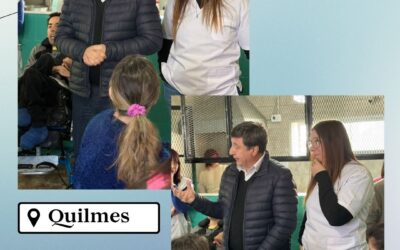 Quilmes hoy recibimos en el hogar “Tía Mónica” a Daniel Arroyo