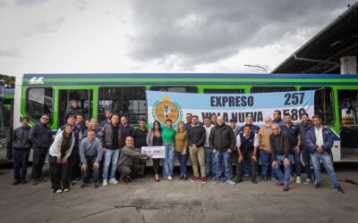 MAYRA PRESENTÓ EL NUEVO RECORRIDO DE LA LÍNEA 257 QUE UNIRÁ LOS BARRIOS LA SARITA Y LA CAÑADA CON SAN FRANCISCO SOLANO