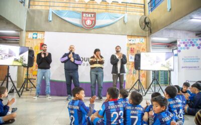 PRESENTARON LA OBRA DEL NUEVO POLIDEPORTIVO DE EZPELETA