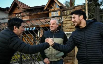 Leo Nardini inauguró una nueva obra de pavimentación en Villa de Mayo