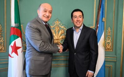 Nardini se reunió con el embajador de Argelia