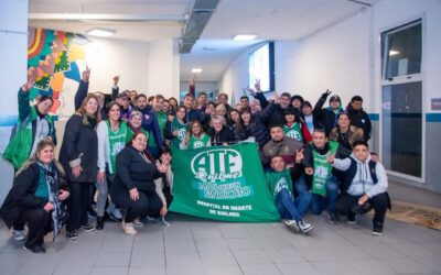 ATE QUILMES  ELECCIONES JUNTA INTERNA DEL HOSPITAL IRIARTE  ARRASANTE TRIUNFO Y REELECCIÓN DE LA VERDE ANUSATE